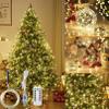 Cascading Twinkle Lights for Christmas Tree, Christmas Tree Waterfall Lights, 8 Modes Cascading Tree Twinkle Fairy Lights Warm White Silver Wire (Warm,2m/6.56ft 20 Strips 400 Lights) view 1