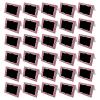 HEVSTIL 30 Pcs Red Gingham Picnic Place Cards for Table Setting, Double Sided Name Cards Blackboard Labels Stylish Table Cards for Food Labels, Table Numbers, Wedding & Birthday Decor view 1