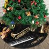 Musical Instruments Christmas Tree Skirt 48" Soft Plush Tree Collar Winter Xmas Tree Mat Farmhouse Xmas Ornaments Holiday Party Indoor Outdoor Christmas Decorations view 3
