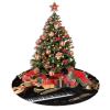 Musical Instruments Christmas Tree Skirt 48" Soft Plush Tree Collar Winter Xmas Tree Mat Farmhouse Xmas Ornaments Holiday Party Indoor Outdoor Christmas Decorations view 4