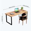 LOVULIFE Vanity Desk Office Desks Office Desk Home Desktop Laptop Table with Drawer Main Cabinet CPU Stand Study Writing Workstation view 2