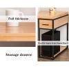 LOVULIFE Vanity Desk Office Desks Office Desk Home Desktop Laptop Table with Drawer Main Cabinet CPU Stand Study Writing Workstation view 3