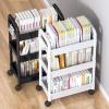 WEISUYUUS 3 Layer Rolling Storage Cart Organizers for Kitchen Bathroom Shelving Unit with Wheels Mobile Storage Rack view 2