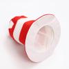 JEATHA Striped Felt Stovepipe Hats Soccer Party Hats Plush Football Hat Football Games Headdress Red White One Size view 3