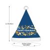 Lbacwy Happy Hanukkah Jewish Chanukah Holiday Christmas Hat Santa Hat Adults Xmas Hats For Costume Party Accessory Decoration view 3