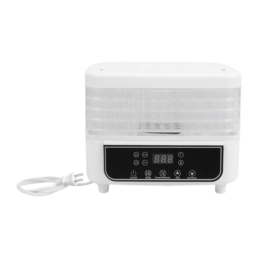 Fabater Food Dehydrator, 5 Stackable Trays Dryer Machine, Electric Jerky Dryer with Adjustable 72H Timer & Temperature Control, Prepare Fruits, Jerky, Vegetables, Meats & Dog Treats (US)