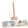 BESPORTBLE Wooden Paper Towel Holder Vertical Roll Stand Non-Slip Base Kitchen Countertop Organizer for Standard Bathroom and Kitchen Paper Towels view 2
