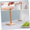 BESPORTBLE Wooden Paper Towel Holder Vertical Roll Stand Non-Slip Base Kitchen Countertop Organizer for Standard Bathroom and Kitchen Paper Towels view 3