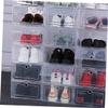 Lurrose Plastic Shoe Boxes 6 Pack Clamshell Storage Case view 3