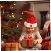 SHITOOMFE Christmas Hat, Santa Hat Singing and Dancing Electric Christmas with Bell Plush Velvet Cap for New Year Party Supplies view 3