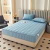 Thickened Quilted Mattress Protector - Mattress Cover Zippered Encasement, 90x190/90x200/180x200 cm, Breathable, Non-Slip, Fits Twin/Queen/King & Custom Sizes(Light Blue,160x200x30cm) view 2
