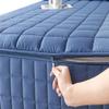 Thickened Quilted Mattress Protector - Mattress Cover Zippered Encasement, 90x190/90x200/180x200 cm, Breathable, Non-Slip, Fits Twin/Queen/King & Custom Sizes(Navy Blue,120x190x35cm) view 1