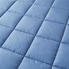 Thickened Quilted Mattress Protector - Mattress Cover Zippered Encasement, 90x190/90x200/180x200 cm, Breathable, Non-Slip, Fits Twin/Queen/King & Custom Sizes(Navy Blue,120x190x35cm) view 4