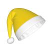 ZASJTO yellow Christmas Hat for Adults - Soft Santa Hat for Women and Men Suitable for Holiday Parties and Winter Events view 2