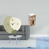 Baoblaze Silent Cartoon Wall Clock Decor with Multipurpose Tissue Dispenser for Office Kitchen Farmhouse and Room Decoration Holder view 2