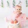 HGFC 1st Birthday Hat For Girls - Pink Bow First Birthday Crown, First Party Supplies For Baby Girl, Photo Prop, Princess Theme (pink) view 4