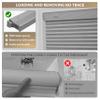 Boolegon No Drill Cellular Shades for Indoor Windows,Noise Reducing & Thermal Insulating Honeycomb Blinds,Cordless Free Stop Blackout Blinds Easy to Install,31" W x 64" H,Blackout Grey view 2