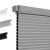 Boolegon No Drill Cellular Shades for Indoor Windows,Gray,46.5" W x 64" H view 1