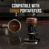 58mm Espresso Tamper Self-Leveling & Calibrated Coffee Tamper with Click Sound Feedback, Triple Spring Loaded Design - Fits 58mm Portafilter Basket view 2