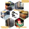 75 mm x 30 mm Small BBQ Air Mover Inflatable Blower Fireplace Fan, with Metal Duct, AC 100V-240V Variable Speed Centrifugal Fan, for Barbecue,Camping,Waste Oil Furnace,Wood Stove view 2