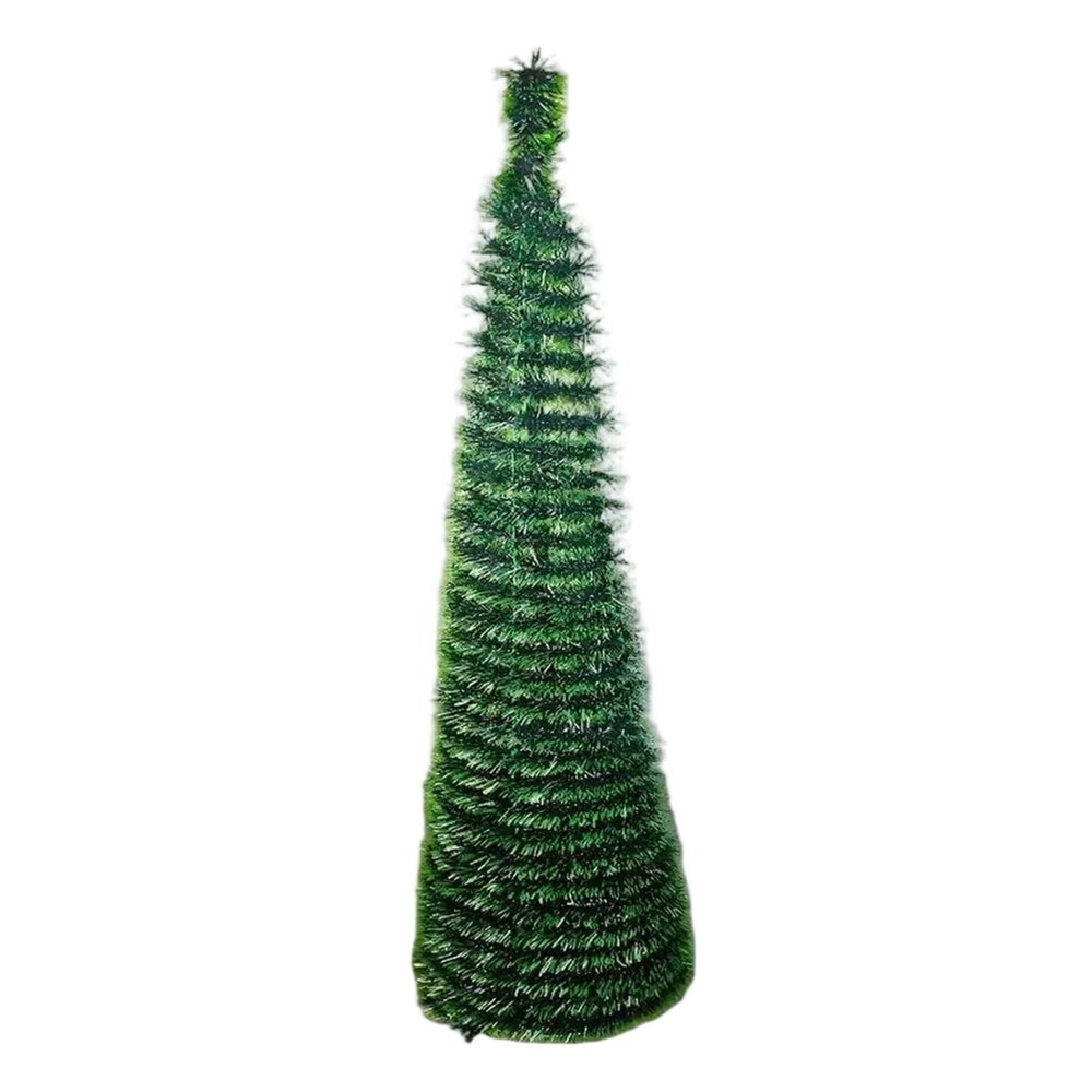 6ft Christmas Tree Pop-up Artificial Christmas Tree Slim Collapsible Artificial Pencil Tree for Indoor Outdoor Easy Install