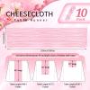 10 Pack Light Pink Cheesecloth Table Runner 10FT Boho Gauze Cheese Cloth Table Runners Romantic Rustic Sheer Table Decorations for Wedding Party Baby Shower Birthday Holiday Home view 2