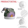 YANYU Lavender And Daisies Print Adult Christmas Hat Santa Hats For Xmas Party For Christmas Costume And Decorations view 4