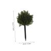 DOITOOL Weather-Resistant Artificial Topiary with Ground Spike Fake Outdoor Christmas Cypress Tree Evergreen Round Shrub for Front Porch and Indoor Garden Decor Easy Setup No Maintenance view 2
