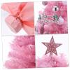 Pink Mini Tabletop Christmas Tree with Lights, 2ft Prelit view 3