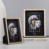 NUALLY Picture Frame, High Definition Photo Frame Luxury Beautiful Desk Top Crafts for Home Office Decorations(4x6 in) view 3