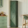 Tall Storage Cabinet with Door Shelves & Drawer, Kitchen Pantry Cabinet view 2