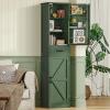 Tall Storage Cabinet with Door Shelves & Drawer, Kitchen Pantry Cabinet view 4