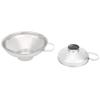 Keenso Household Stainless Steel Canning Funnel Cup Set with Wide Mouth, Highly Polished Kitchen Utensils, Suitable for Bottled and Canned Food, Set of 2 view 1