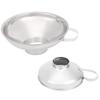 Keenso Household Stainless Steel Canning Funnel Cup Set with Wide Mouth, Highly Polished Kitchen Utensils, Suitable for Bottled and Canned Food, Set of 2 view 4