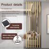 Modern Room Dividers Metal Slats, 5/8 pcs Privacy Screens with Adjustable Feet, Wall Separation Column Entrance Decor for Bedroom Living Room - Gold(5pcs-A,240cm/94in/7.9ft) view 3