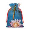 GZXDZSY Dragonfly Painting Print Extra Large Christmas Burlap Drawstring Reusable Gift Bags With Cards view 2