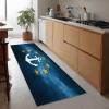 1.5 x 4 ft Rug Runners for Hallways Kitchen, Retro Stars Gradient Symbols Runner Rug Non Slip Washable Nautical Themes Long Runner Carpet - Soft Carpet for Hallways Kitchen Bedroom Bathroom Entryway view 2