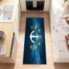 1.5 x 4 ft Rug Runners for Hallways Kitchen, Retro Stars Gradient Symbols Runner Rug Non Slip Washable Nautical Themes Long Runner Carpet - Soft Carpet for Hallways Kitchen Bedroom Bathroom Entryway view 4