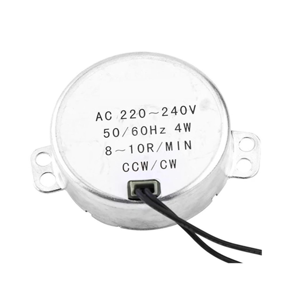 1pc AC 220-240V Synchronous Motor Electric Geared Rotary Motor 4W CW/CCW 0.8-1RPM 2.5-3RPM 5-6RPM 8-10RPM(8-10RPM)