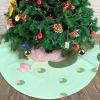 Lotus Flowers Waiting to Bloom 48" Oversized Christmas Tree Skirt, Suitable for 30-, 36-, or 48-inch Trees, a Must-Have for Christmas Party Decorations view 3
