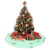 Lotus Flowers Waiting to Bloom 48" Oversized Christmas Tree Skirt, Suitable for 30-, 36-, or 48-inch Trees, a Must-Have for Christmas Party Decorations view 4