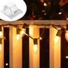 TKOWTB Hooks for Outdoor String Lights Clips 15 Pack Clips Clear Light Hook with 15 Waterproof Adhesive Backing view 4