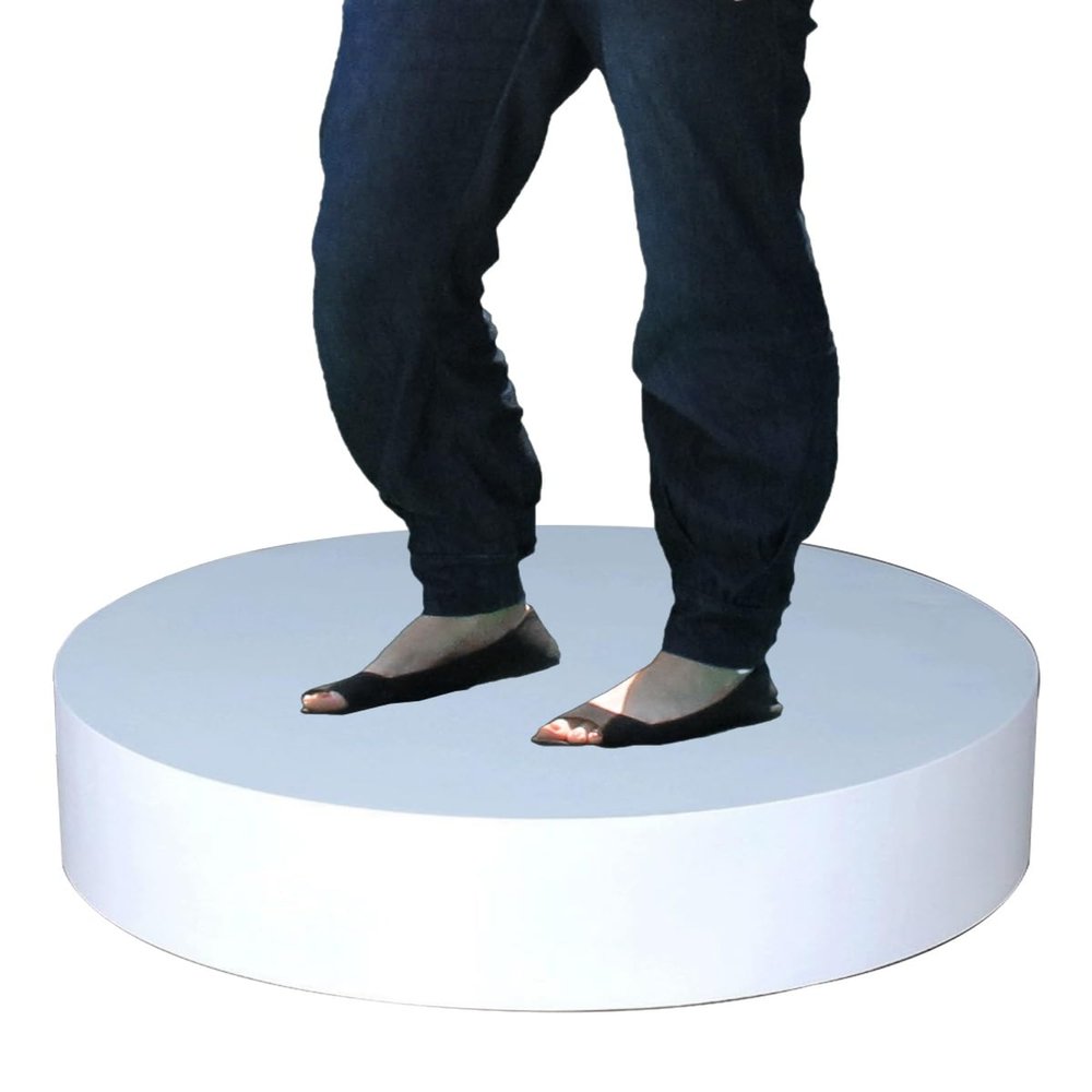 Elitix Round Mannequin Display Pedestal Stands, Clothing Store Model Display Platform for Photography, Plinth Base Air Conditioner Heightening(DIA X H 50X10CM/19.7X3.9IN)