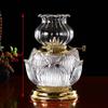 Decorative Lighting Oil Lamp Clear Glass Shade Kerosene Lamp Butter Lotus Buddha Front Light Adjustable Switch Home Lighting Small Oil Lantern with Wicks Oil Lamps view 2
