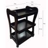 EUQKKWLOY Bar Trolley Storage Trolley Storage Trolley,3-Tier Island Trolley,Serving Trolley,Kitchen Storage Trolley Serving Trolley Island Trolley with Wheels view 3
