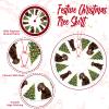 Xmas Tree Skirt Customized Picture Gifts Soft Plush Tree Mat Winter Holiday Party Xmas Trees Skirt Christmas Decors Indoor Women Gifts for Birthday view 2