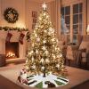 Xmas Tree Skirt Customized Picture Gifts Soft Plush Tree Mat Winter Holiday Party Xmas Trees Skirt Christmas Decors Indoor Women Gifts for Birthday view 3
