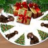Xmas Tree Skirt Customized Picture Gifts Soft Plush Tree Mat Winter Holiday Party Xmas Trees Skirt Christmas Decors Indoor Women Gifts for Birthday view 4