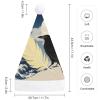FodPand Black Raven Moon Santa Hat Christmas Hats Comfort Plush Xmas Holiday Hat for Adults New Year Festive Party Headwear view 2