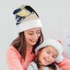 FodPand Black Raven Moon Santa Hat Christmas Hats Comfort Plush Xmas Holiday Hat for Adults New Year Festive Party Headwear view 4